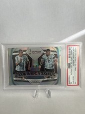 2022 World Cup Connections Lionel Messi, Angel Di Maria #1 Silver Prizm