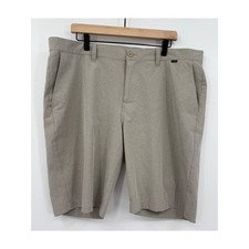 Travis Mathew Shorts Mens 40 Beige Golf Performance Stretch Casual
