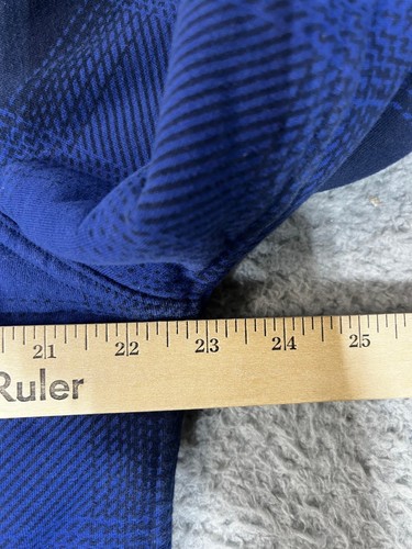 Polo Ralph Lauren Blue Plaid Sherpa Lined Jacket Snap Front Fleece Lining Size M - Picture 3 of 7