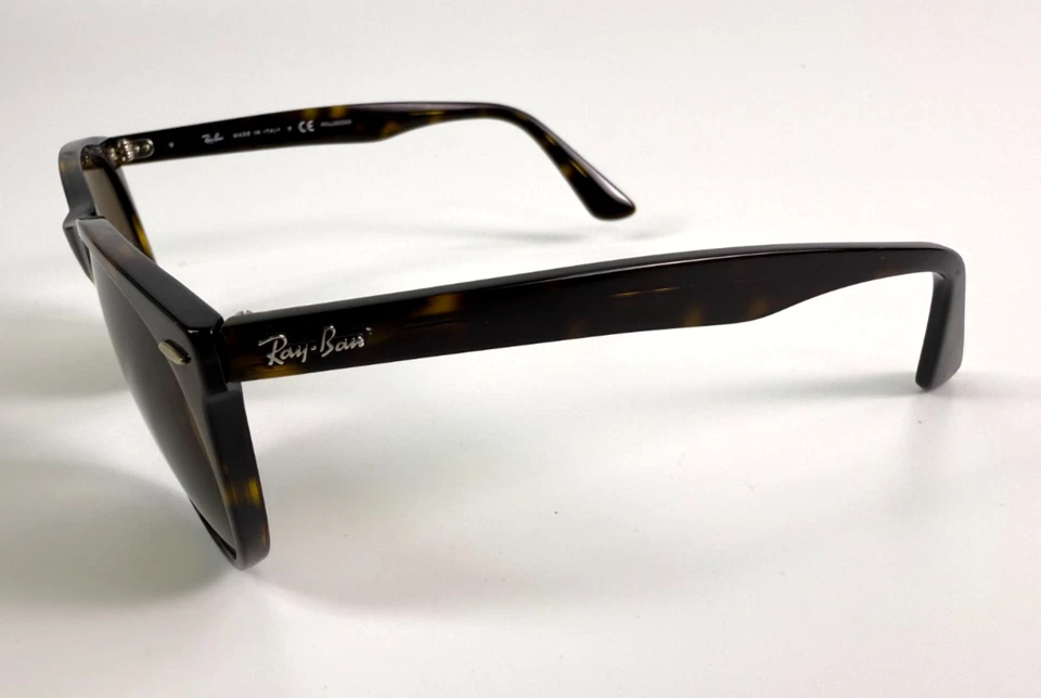 Очки солнцезащитные поляризованные Ray-Ban RB2185 Wayfarer II 902/57 черепаховые коричневые 55 мм Италия - Изображение 4 из 4