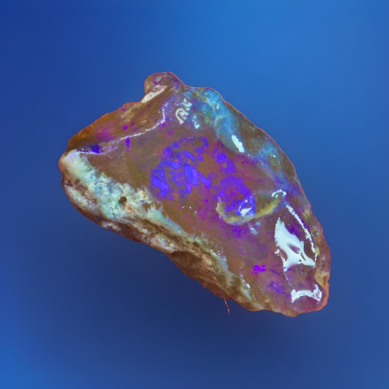 Rare Natural Lighting Ridge Opal Crystal Raw Facet Grade Gem Specimen Australia