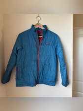Patagonia Kids' Nano Puff Brick Quilt Jacket Wavy Blue Size XL 14