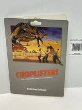 Vintage Apple II IIe IIc IIgs Software Game CHOPLIFTER Broderbund