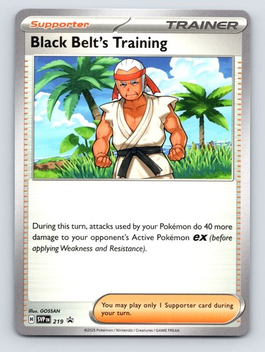 Black Belt's Training 219 Promo Scarlet & Violet Promo Pokemon NM/M