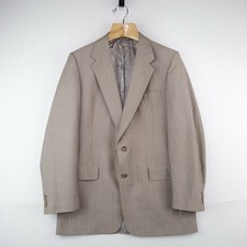 80 s Vtg Christian Dior Gray Tan Sport Coat Blazer 2 Button 38/40R Made USA