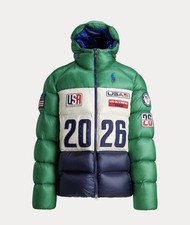 Ralph Lauren Team USA 2026 Olympic Jacket Green White Navy Blue hard to find XL