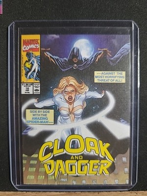 #84 CLOAK & DAGGER 2024 UD Marvel Renditions Spider-Man CANVAS COVER VARIANT