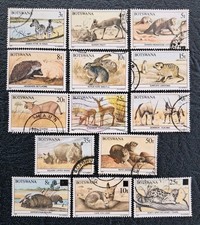Botswana Stamps. 1987 Animals Issue. 14 of 23. Used. VF. Some Previously Hinged