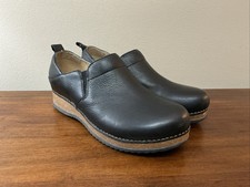 Dansko Meara Waxy Milled Black Slip On Clog Casual 9610-500200 Size 39 US 8.5-9