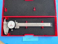 STARRETT 120A-6 DIAL CALIPER 0-6" WHITE DIAL FACE MADE IN USA