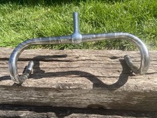 Manillar anatómico vintage 3ttt Prima 42 cm Road Drop con vástago de pluma de 120 mm 22,2 mm