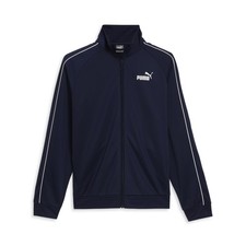 PUMA Piped Full Zip Track Jacket Womens Blue Casual Athletic Outerwear 68067206