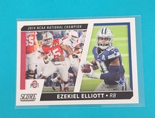 2021 Score Collegiate Champions INSERT #CC6 Ezekiel Elliott FOOTBALL Card H3