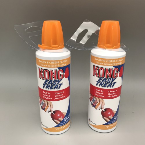 2 PACK KONG Stuff'N Easy Treat Bacon & Cheese Kong Dog Toys 8oz Exp 03/27 - Picture 1 of 3