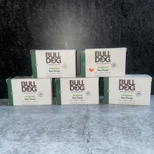 5 x Bull Dog Original Bar Soap Skin Care For Men Natural Ingredients Last Stock