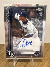 2025 Topps Chrome Eric Orze Rookie On Card Autograph - Tampa Bay Rays #RA-EO