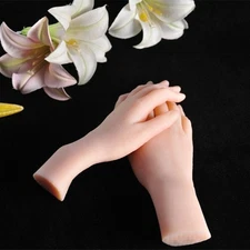 Silicone hand for practice display jewelry model mannequin practice hand