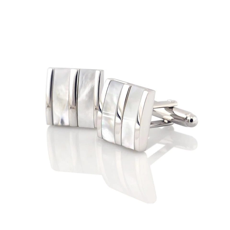 Gemelos de negocios de latón personalizados para boda fiesta de cumpleaños Foto 4 de 4