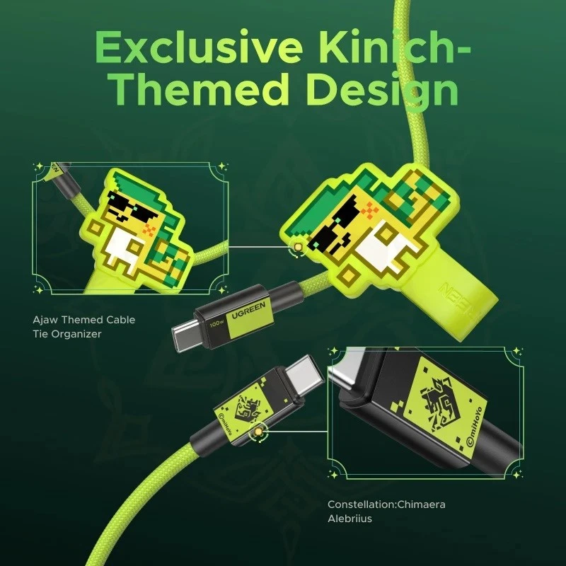 UGREEN 100W USB C Genshin Impact Edition PD Fast Charge Cable For iPhone Samsung - Image 4 of 4