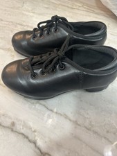 Unisex Child Jazz Tap Dance Shoes Toddler/Little Kid/Big Kid Size 13.5 Black