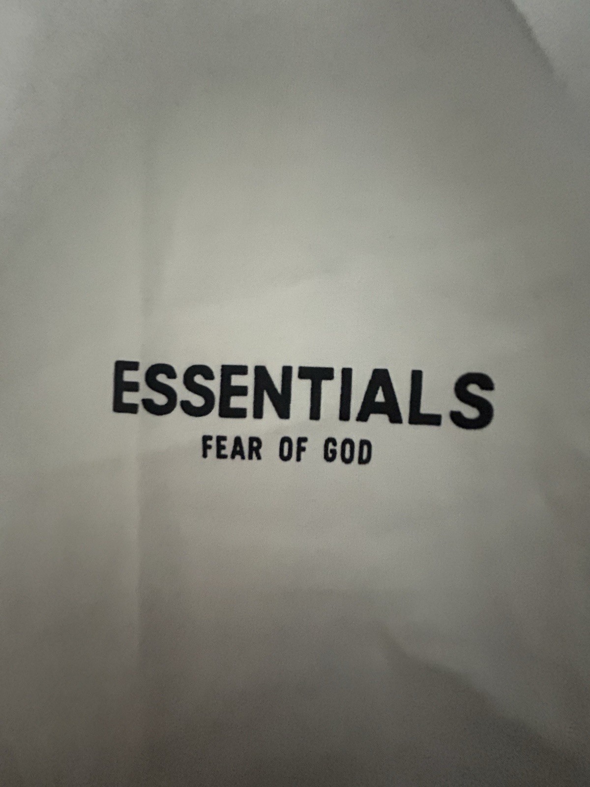 ESSENTIALS Fear of God White Graphic Print Cotton Crew Neck T-Shirt Size M thumbnail 2