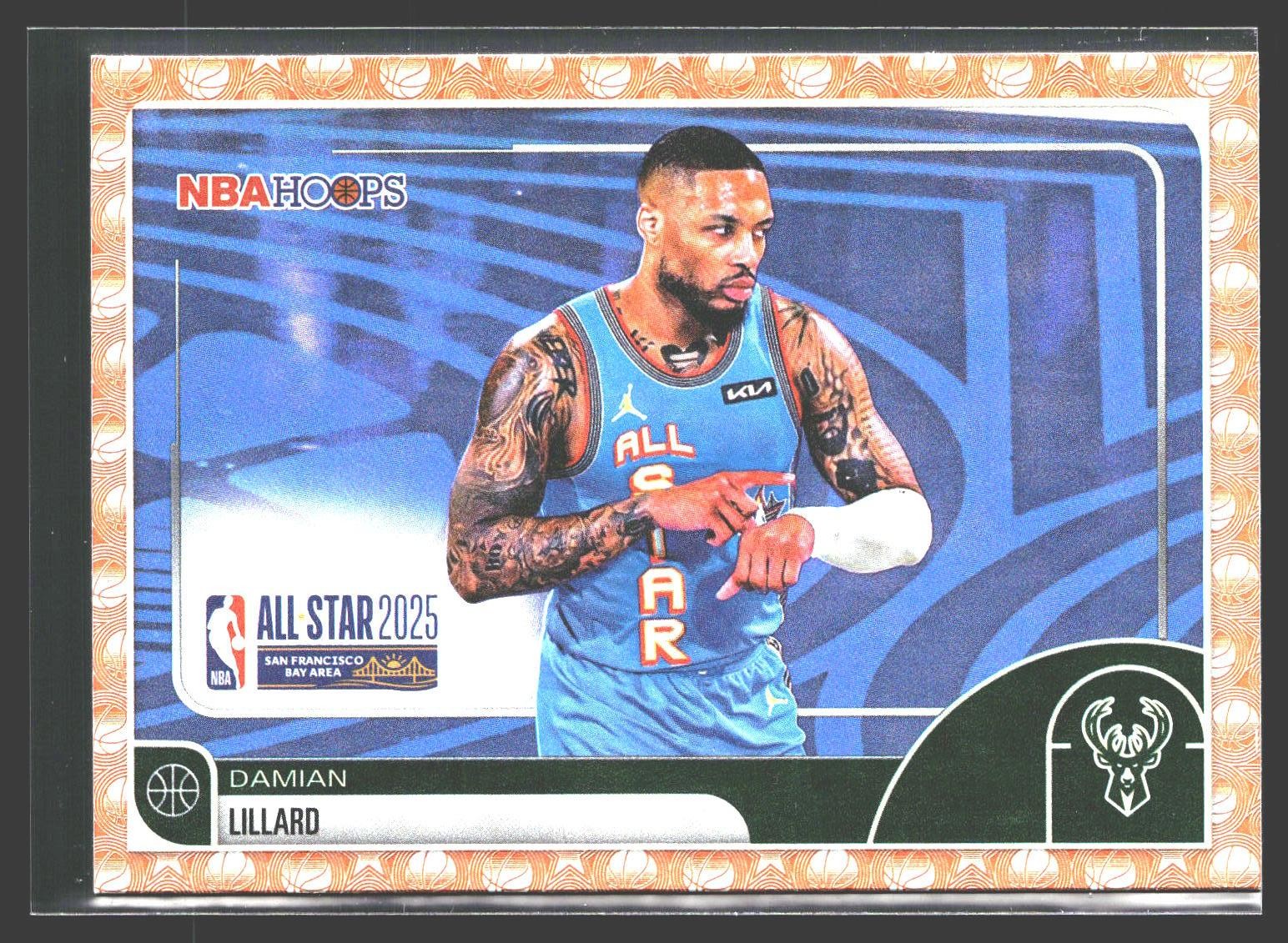 2025-26 Hoops #274 Damian Lillard Orange Hoops