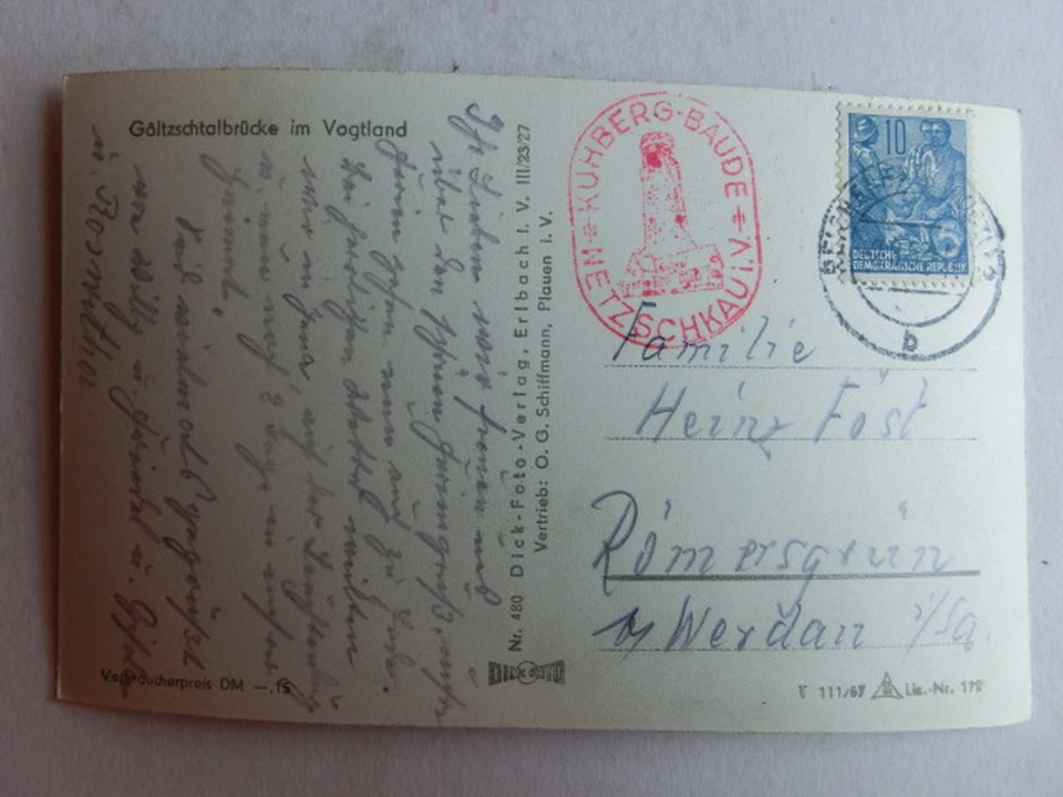 Alte AK Göltzschtalbrücke Vogtland [C982] - Bild 2 von 2