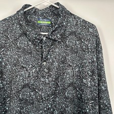 Ben Hogan Mens 2XL Performance Golf Polo Geometric Short Sleeve Polyester