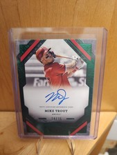 Mike Trout  2025 Topps Tier One Autograph Green Foil /15 Angels