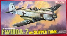 plastic plane model  Fw190A-7 w/ slipper tank...