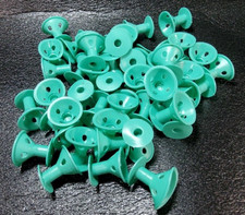 47 Plastic Hair Curlers Rollers No Clip Formers Styling Curling Used Small