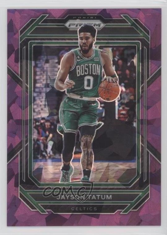 2022-23 Panini Prizm Purple Ice Prizm 35/149 Jayson Tatum #17 1f8v