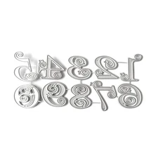 Carbon Steel Die Cut Number Cutting Dies Embossing Stencils for Scrapbooking