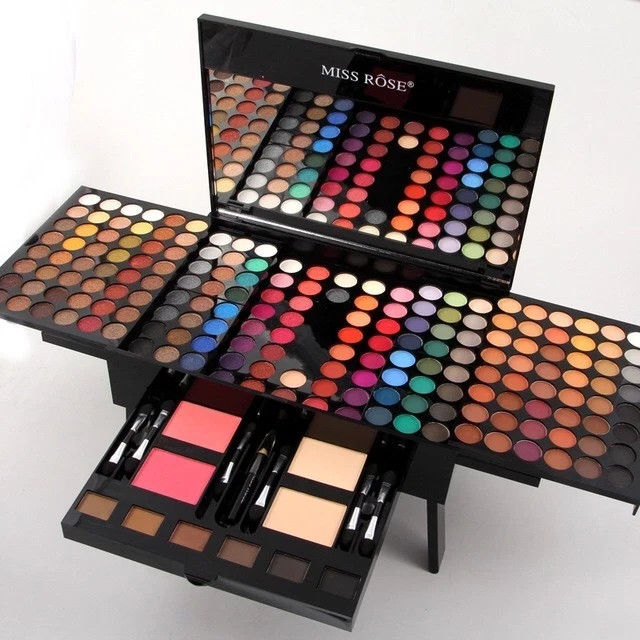 MISS ROSE 180 Color Matte Makeup Palette Eyeshadow Blush Brow Powder Eyeliner
