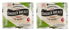 Member's Mark Premium Chunk Chicken Breast - 6 ct. packs x 2  (12 Total Cans)