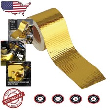 Reflective Heat Tape 2"x15' Gold Insulation Wrap - High-Temp Adhesive, USA Made