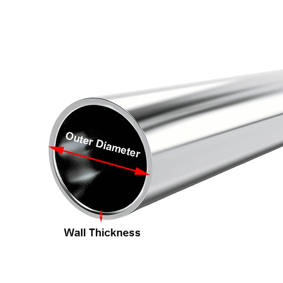 Edelstahl V2A Rundrohr geschliffen Rohr Edelstahlrohr Ø8mm-30mm Stärke 1/1,5/2mm - Bild 2 von 4