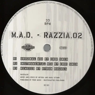 M.A.D. Razzia.02 Vinyl Single 12inch Beatdisaster Recor