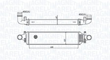 MAGNETI MARELLI Ladeluftkühler Ladeluft llk für Mercedes-Benz B-Klasse W246