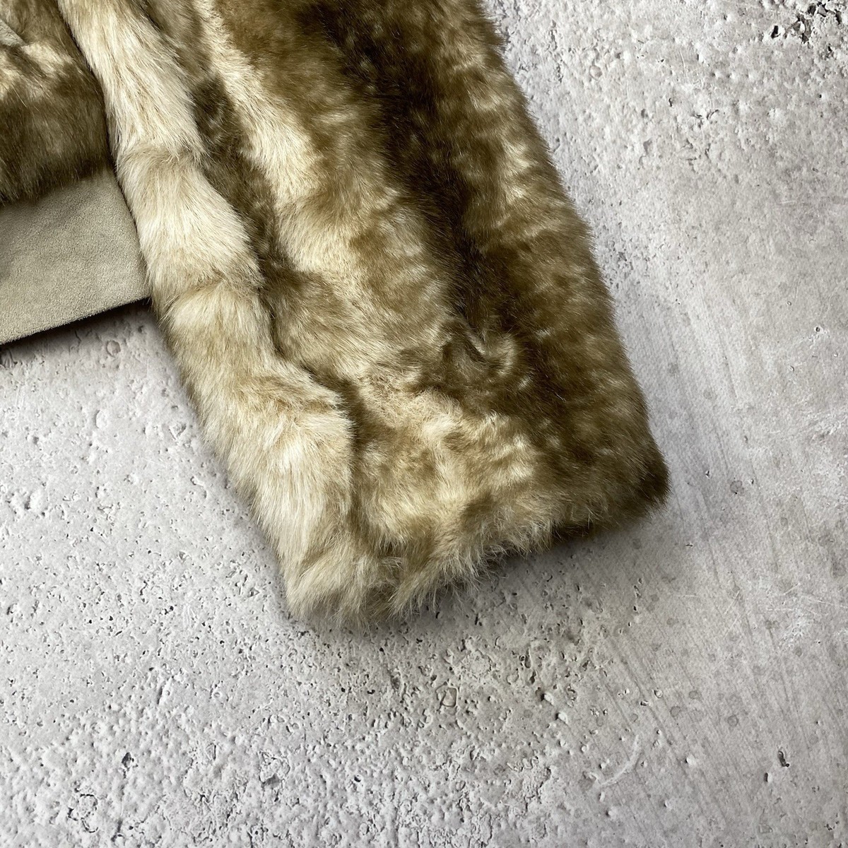 ジャケット・アウター MORGAN 00s n3b fur jacket y2k n2b Morgan De Toi Vintage Womens 00s Faux Fur Cropped Bomber