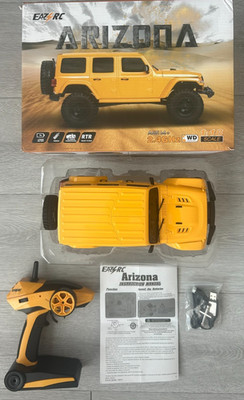 EAZYRC/ FMS 1/18 Arizona Jeep 4WD RTR RC Crawler/ Scaler Yellow A1