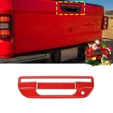 Red Exterior Rear Door Tailgate Handle Decor Cover Trim for Jeep Gladiator JT