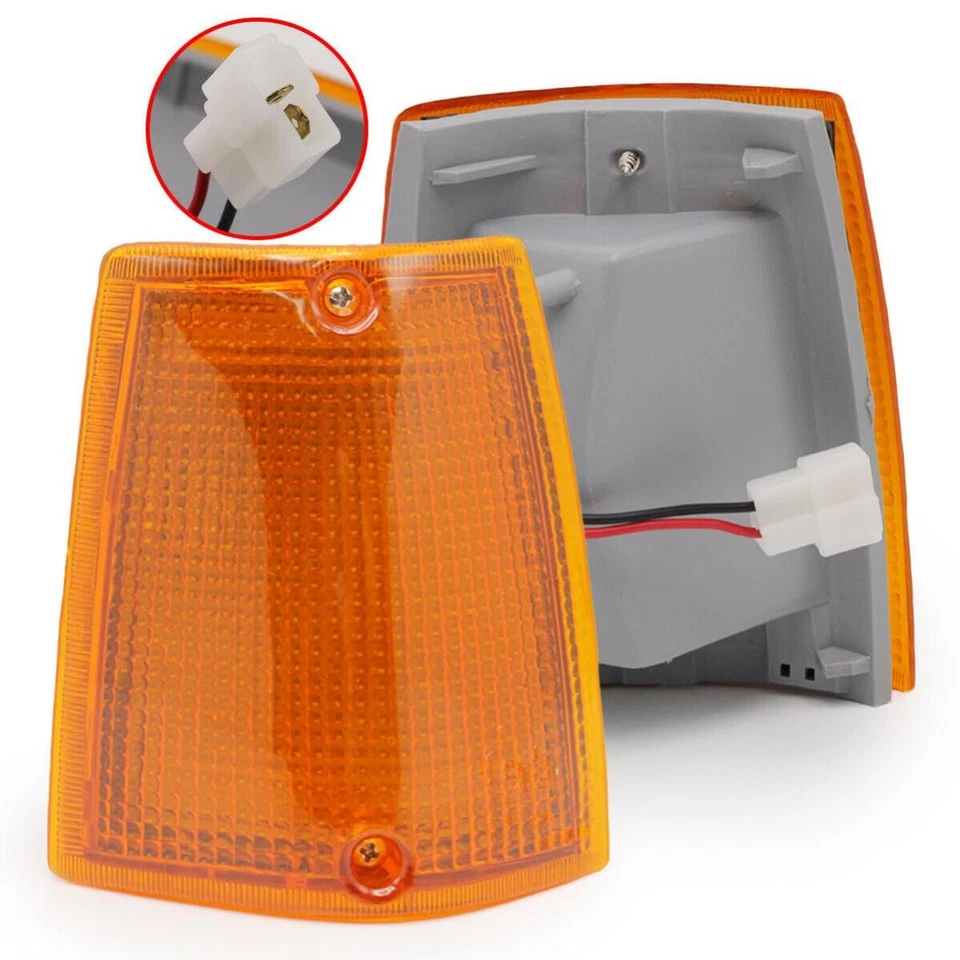 Set Orange Front Side Corner Lamp Light For Mazda Magnum B2000 B2200 1986 - 1997 Foto 2 de 4