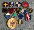 Vintage WW2 Era Lot of 15 Military Patches From Estate