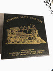 Genuine Slate Coasters Capozzolo Brothers Slate Co. Train Set of 6 — photo 3
