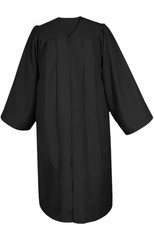 Matte Black High School/Bachelor Graduation Gown 5 -5 2