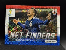 2014 Panini Prizm World Cup Net Finders Shinji Okazaki #18 Red White & Blue