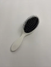 Detangling White /Wht Ball Tipped Handheld Plastic Hair Brush 8” New In Package