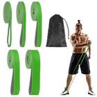 5 Levels Pull Up Resistance Bands for Working Out with Bag 5 Pcs & Green/Gray