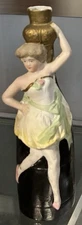 Antique Schafer & Vater (Germany) Porcelain Dancer on Champagne Bottle